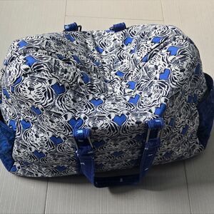 Indian Cotton Tiger Print Overnight Bag, Like New.
